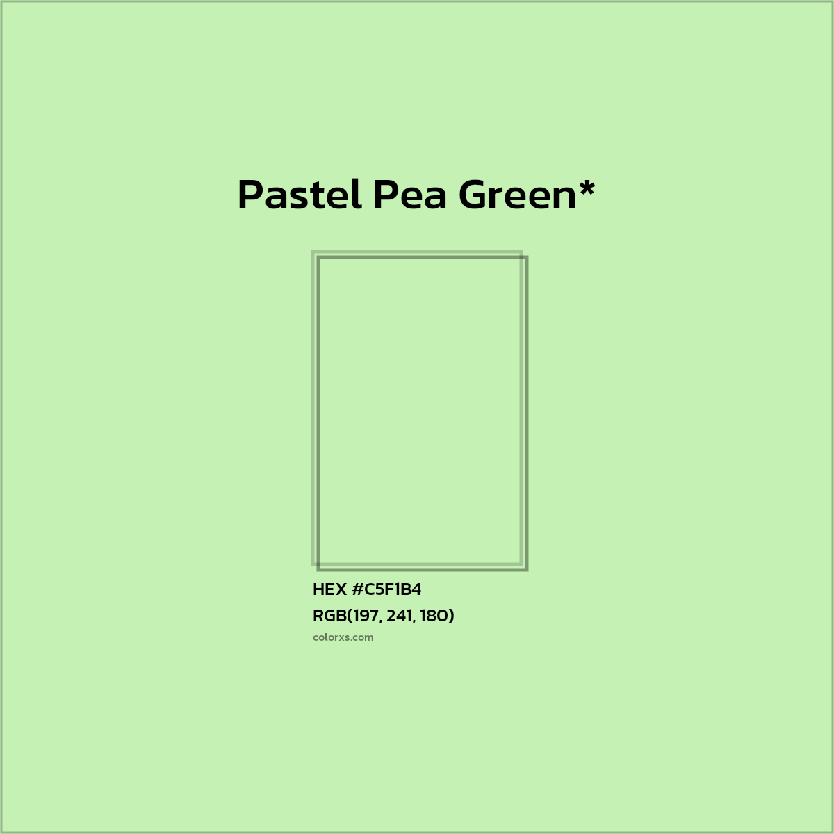 #C5F1B4 hex color. RGB, RYB, CMYK, HSL, HSV codes and color conversions. Matching color names, palettes, paints.