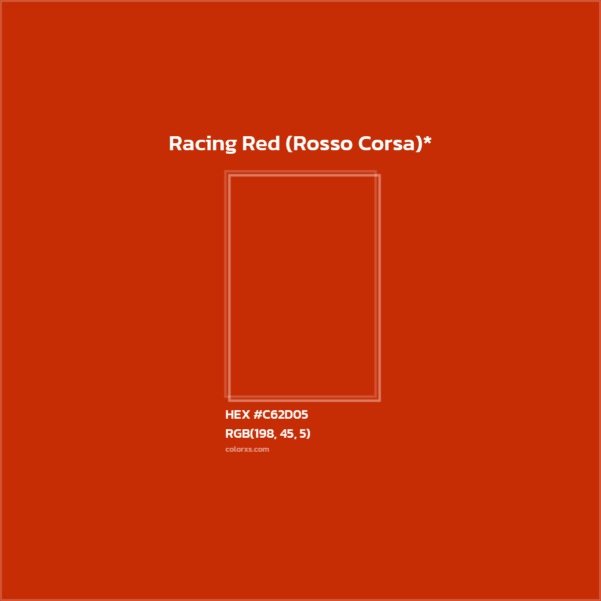 #C62D05 hex color. RGB, RYB, CMYK, HSL, HSV codes and color conversions. Matching color names, palettes, paints.