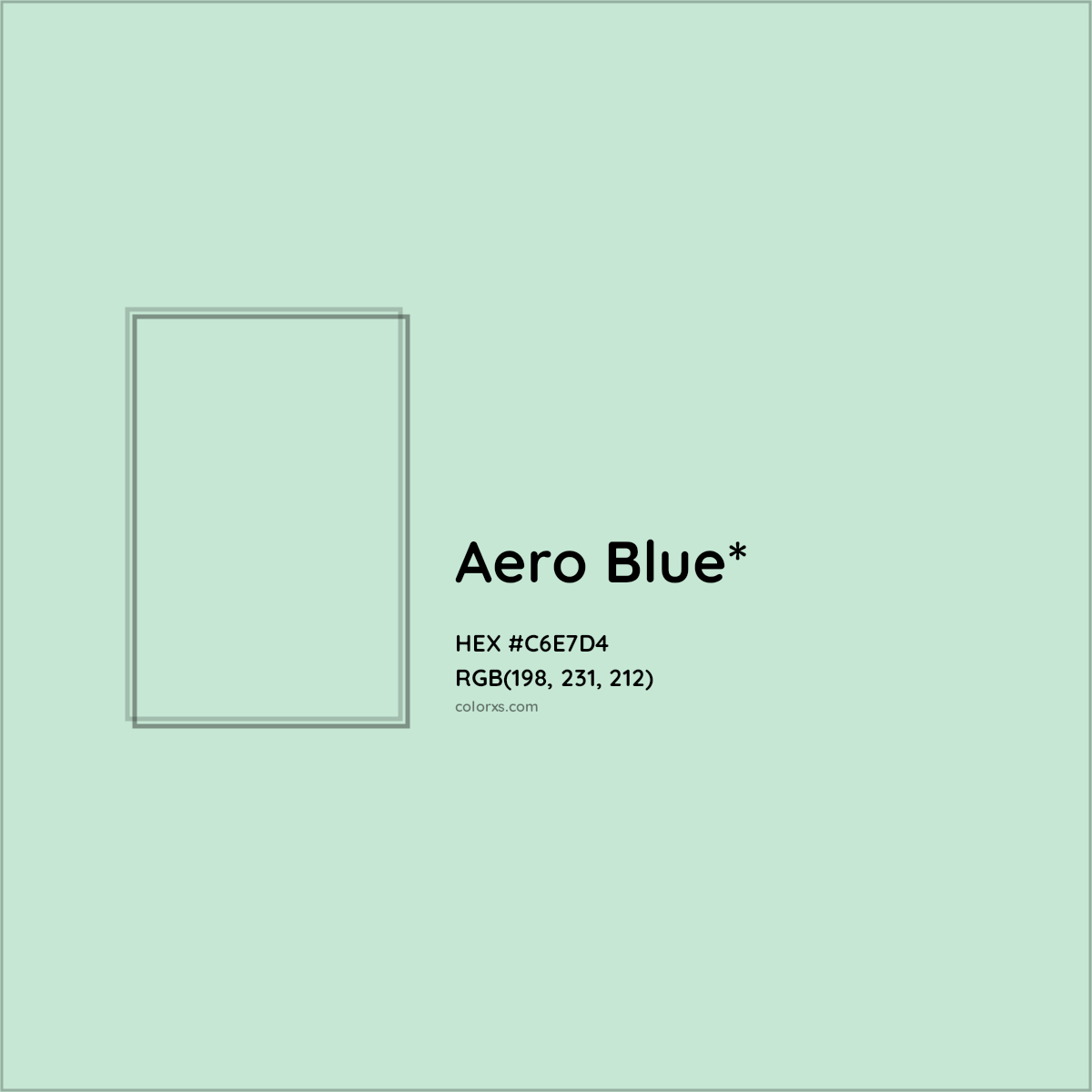 #C6E7D4 hex color. RGB, RYB, CMYK, HSL, HSV codes and color conversions. Matching color names, palettes, paints.