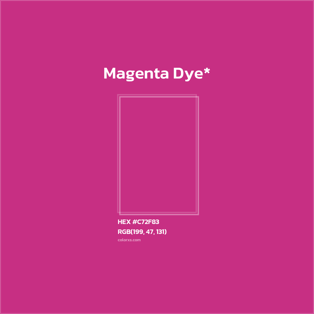 #C72F83 hex color. RGB, RYB, CMYK, HSL, HSV codes and color conversions. Matching color names, palettes, paints.