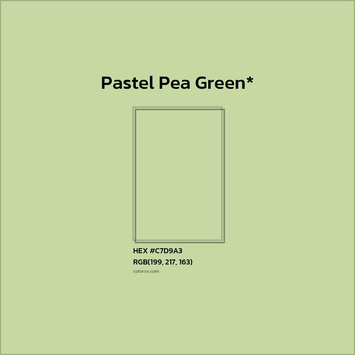 #C7D9A3 hex color. RGB, RYB, CMYK, HSL, HSV codes and color conversions. Matching color names, palettes, paints.
