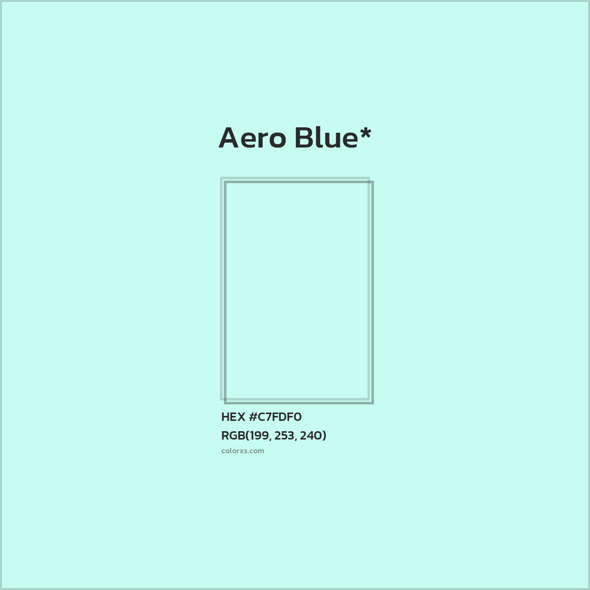 #C7FDF0 hex color. RGB, RYB, CMYK, HSL, HSV codes and color conversions. Matching color names, palettes, paints.