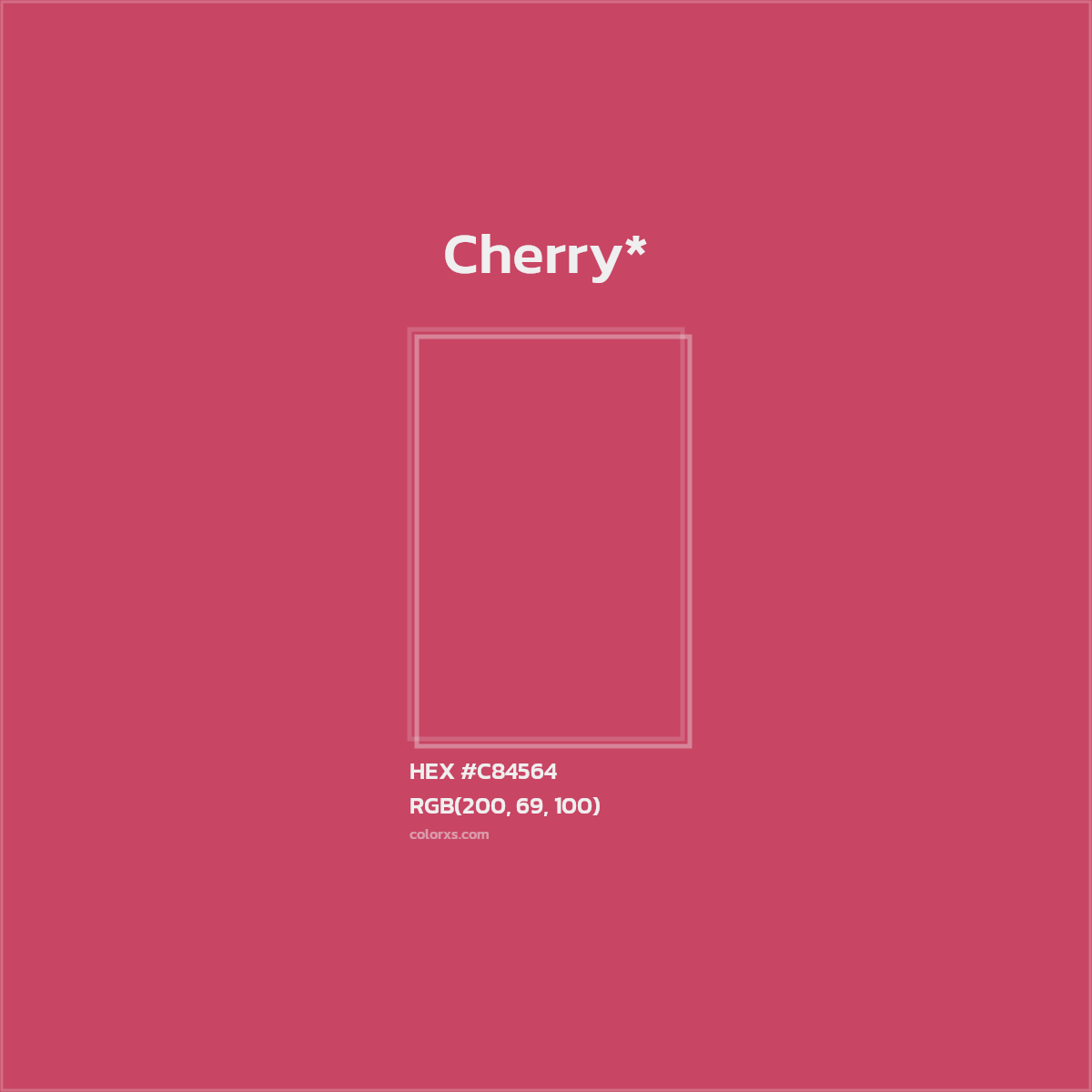 #C84564 hex color. RGB, RYB, CMYK, HSL, HSV codes and color conversions. Matching color names, palettes, paints.