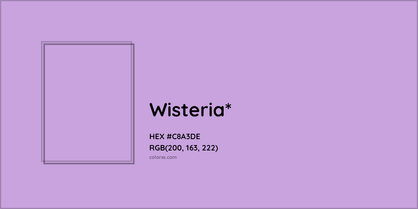 #C8A3DE hex color. RGB, RYB, CMYK, HSL, HSV codes and color conversions. Matching color names, palettes, paints.