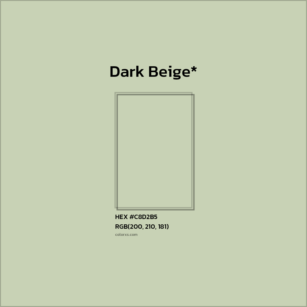 #C8D2B5 hex color. RGB, RYB, CMYK, HSL, HSV codes and color conversions. Matching color names, palettes, paints.