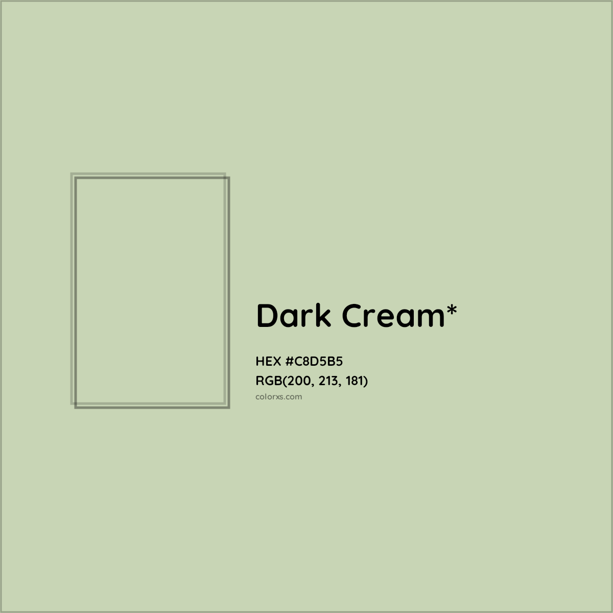 #C8D5B5 hex color. RGB, RYB, CMYK, HSL, HSV codes and color conversions. Matching color names, palettes, paints.