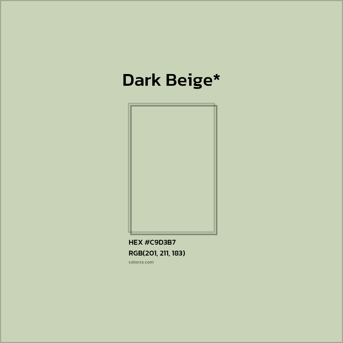 #C9D3B7 hex color. RGB, RYB, CMYK, HSL, HSV codes and color conversions. Matching color names, palettes, paints.