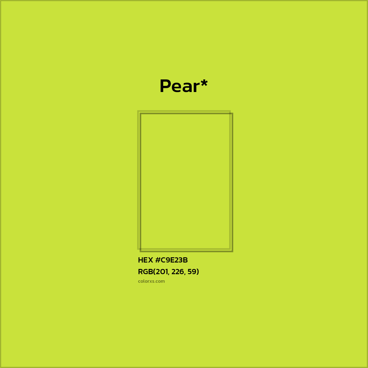 #C9E23B hex color. RGB, RYB, CMYK, HSL, HSV codes and color conversions. Matching color names, palettes, paints.