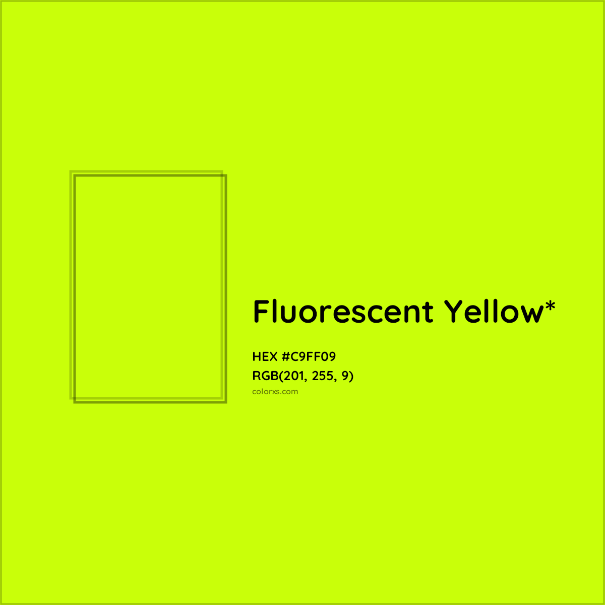 #C9FF09 hex color. RGB, RYB, CMYK, HSL, HSV codes and color conversions. Matching color names, palettes, paints.
