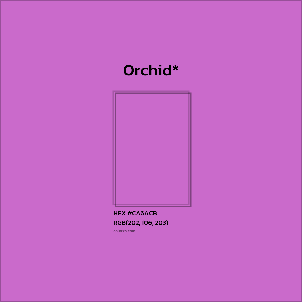 #CA6ACB hex color. RGB, RYB, CMYK, HSL, HSV codes and color conversions. Matching color names, palettes, paints.