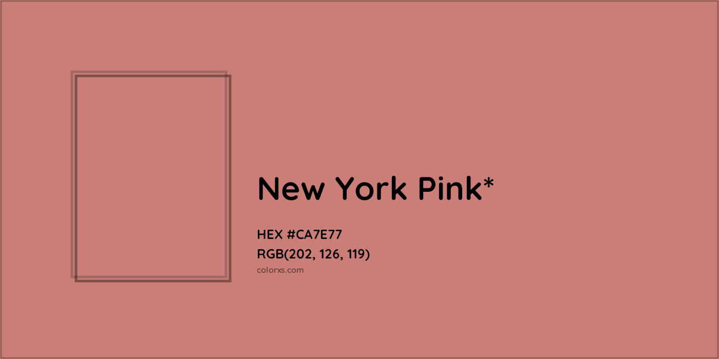 #CA7E77 hex color. RGB, RYB, CMYK, HSL, HSV codes and color conversions. Matching color names, palettes, paints.