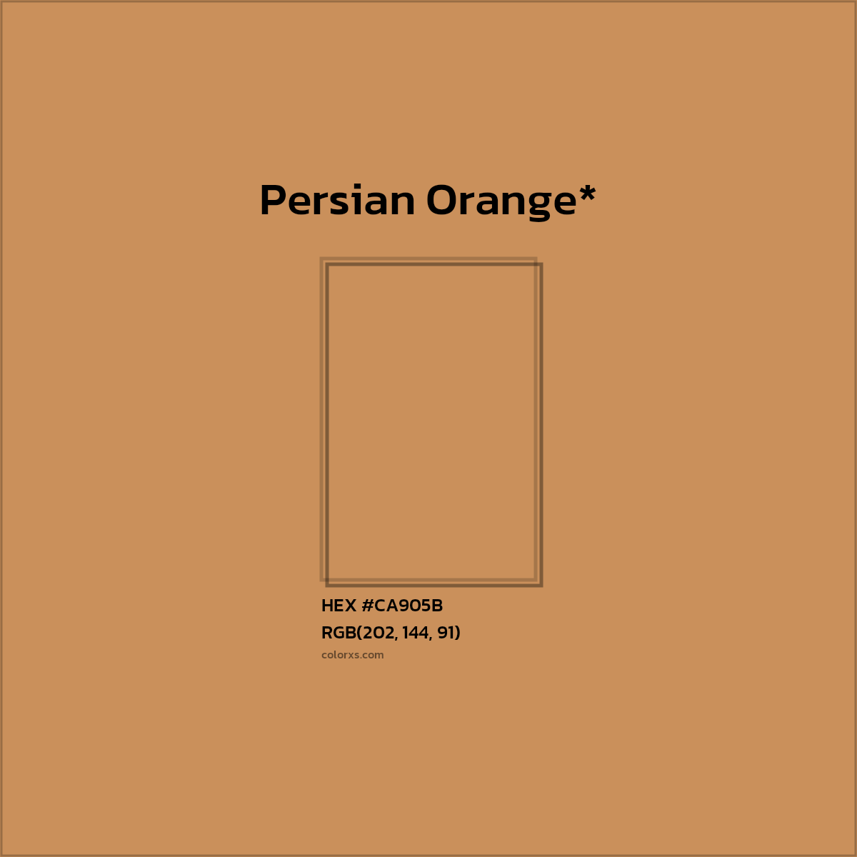 #CA905B hex color. RGB, RYB, CMYK, HSL, HSV codes and color conversions. Matching color names, palettes, paints.
