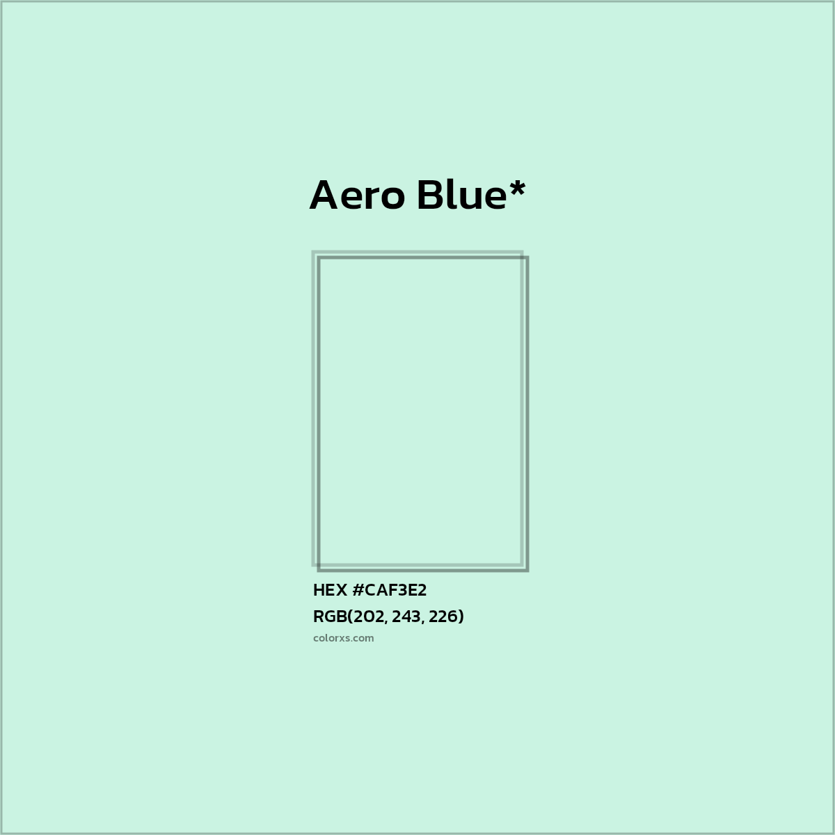 #CAF3E2 hex color. RGB, RYB, CMYK, HSL, HSV codes and color conversions. Matching color names, palettes, paints.