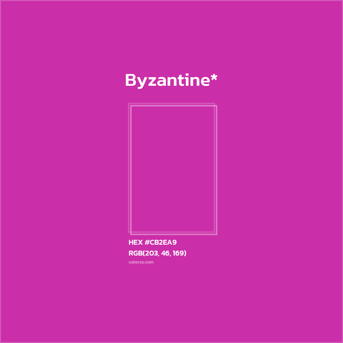 #CB2EA9 hex color. RGB, RYB, CMYK, HSL, HSV codes and color conversions. Matching color names, palettes, paints.