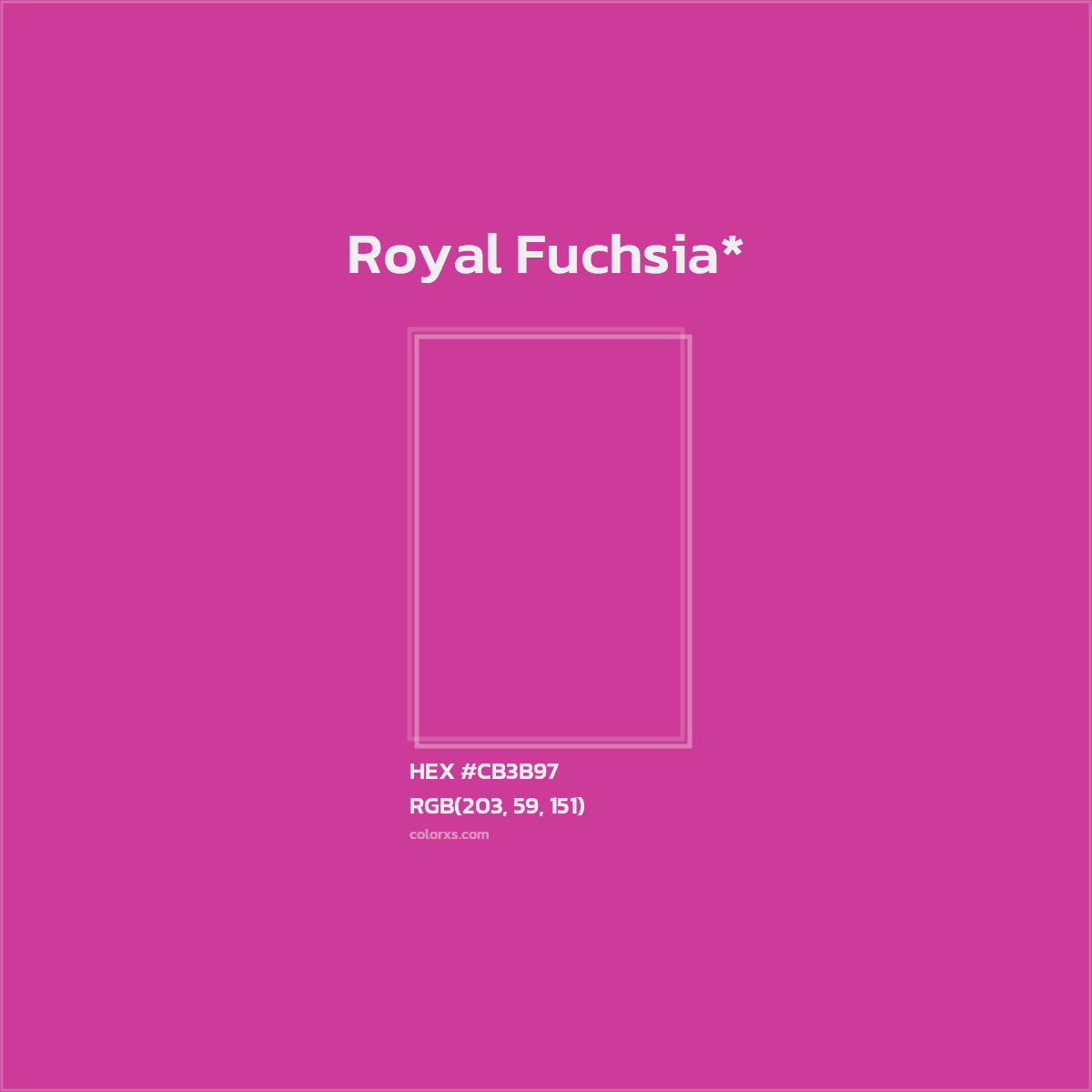 #CB3B97 hex color. RGB, RYB, CMYK, HSL, HSV codes and color conversions. Matching color names, palettes, paints.