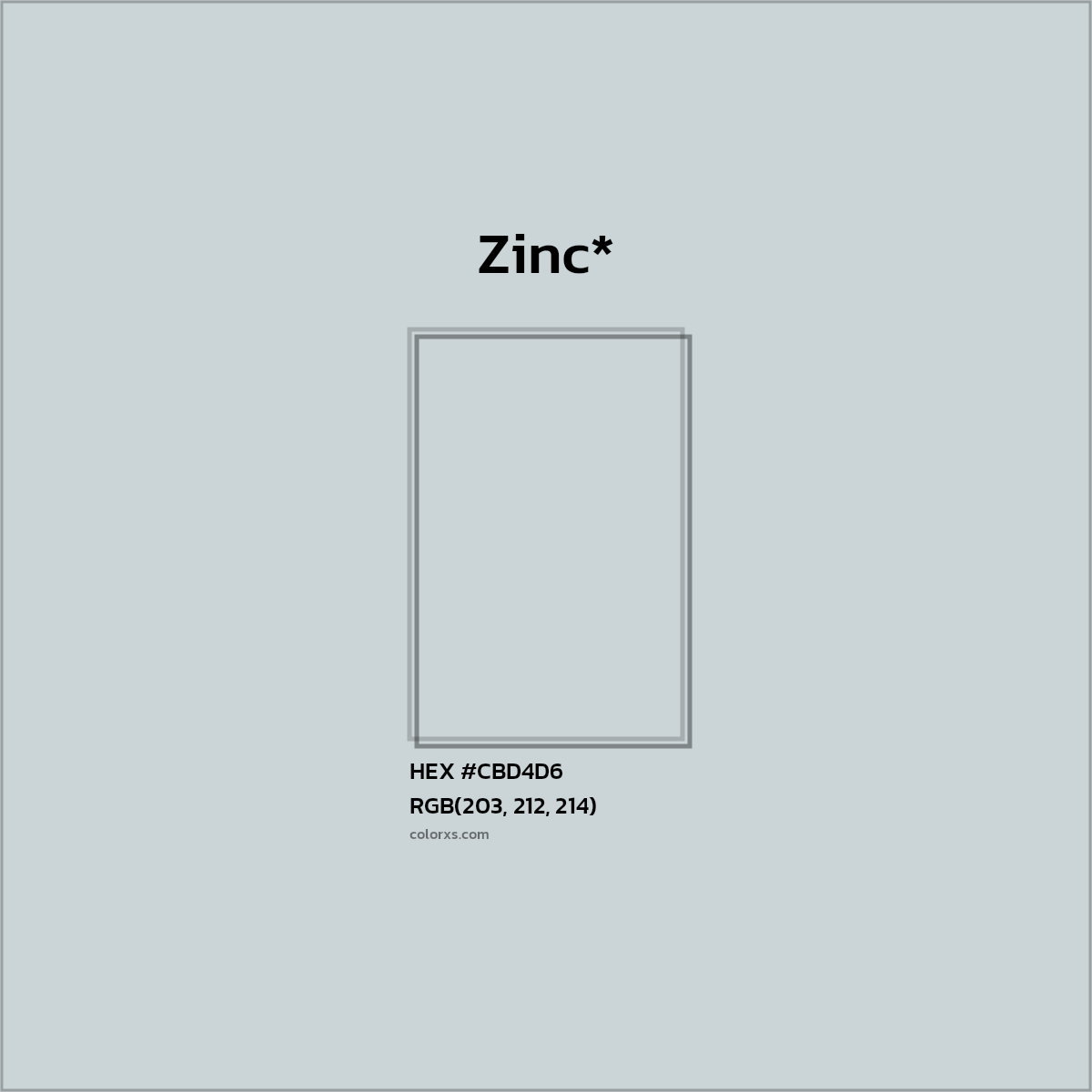 #CBD4D6 hex color. RGB, RYB, CMYK, HSL, HSV codes and color conversions. Matching color names, palettes, paints.