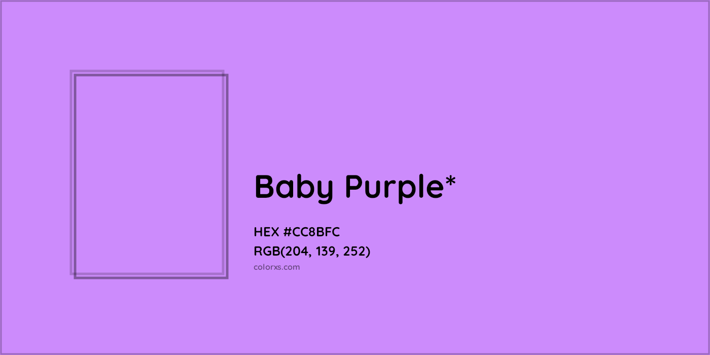 #CC8BFC hex color. RGB, RYB, CMYK, HSL, HSV codes and color conversions. Matching color names, palettes, paints.
