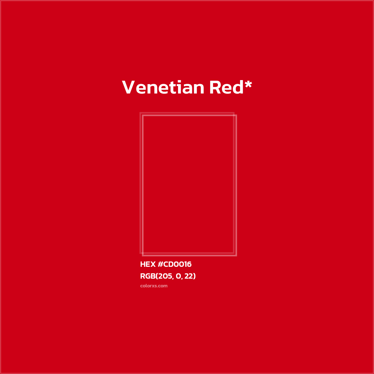 #CD0016 hex color. RGB, RYB, CMYK, HSL, HSV codes and color conversions. Matching color names, palettes, paints.