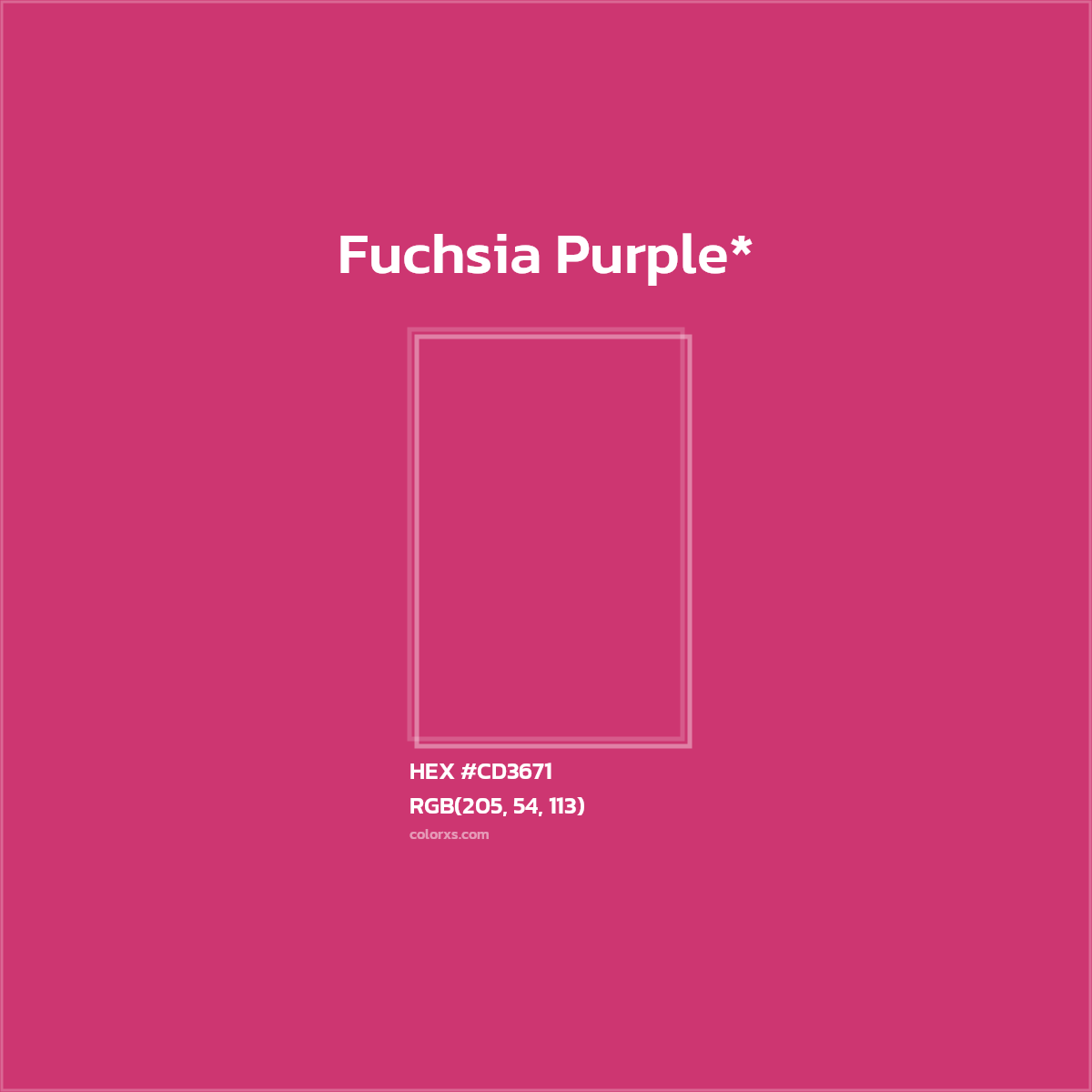 #CD3671 hex color. RGB, RYB, CMYK, HSL, HSV codes and color conversions. Matching color names, palettes, paints.
