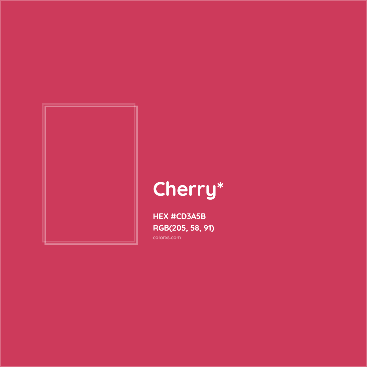 #CD3A5B hex color. RGB, RYB, CMYK, HSL, HSV codes and color conversions. Matching color names, palettes, paints.