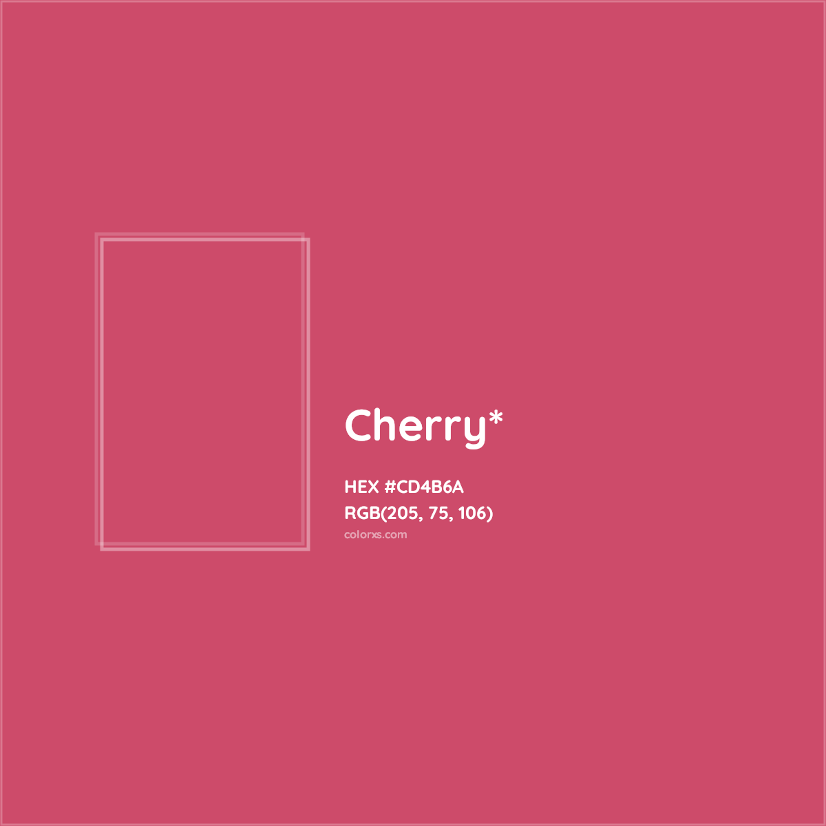 #CD4B6A hex color. RGB, RYB, CMYK, HSL, HSV codes and color conversions. Matching color names, palettes, paints.