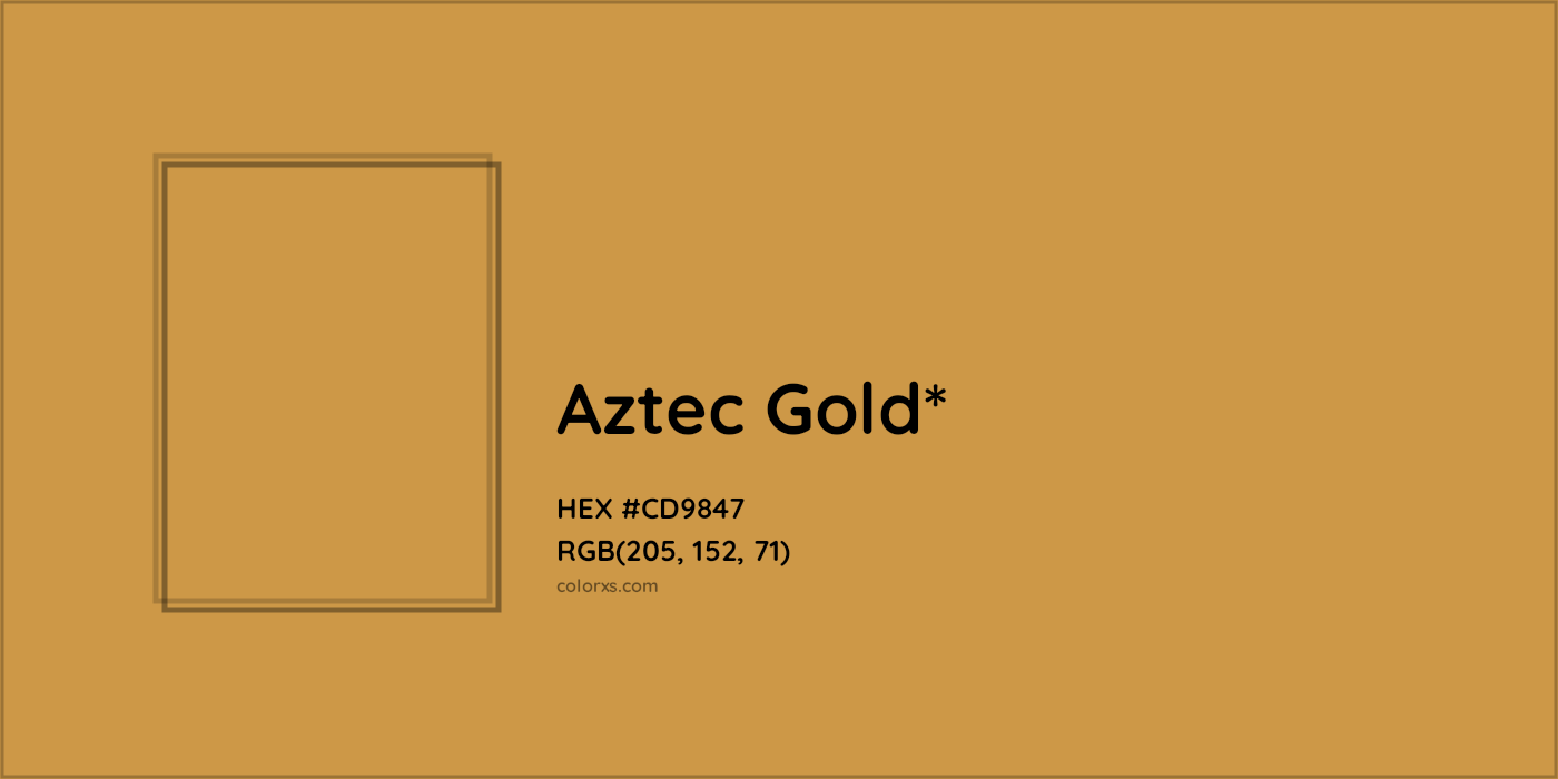 #CD9847 hex color. RGB, RYB, CMYK, HSL, HSV codes and color conversions. Matching color names, palettes, paints.