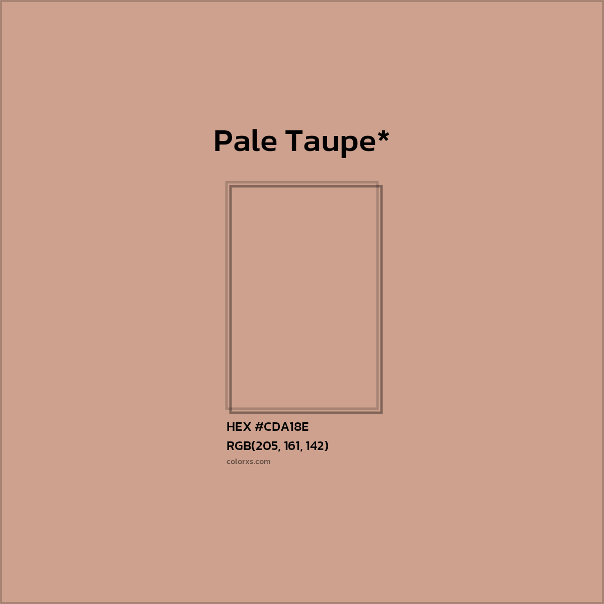 #CDA18E hex color. RGB, RYB, CMYK, HSL, HSV codes and color conversions. Matching color names, palettes, paints.