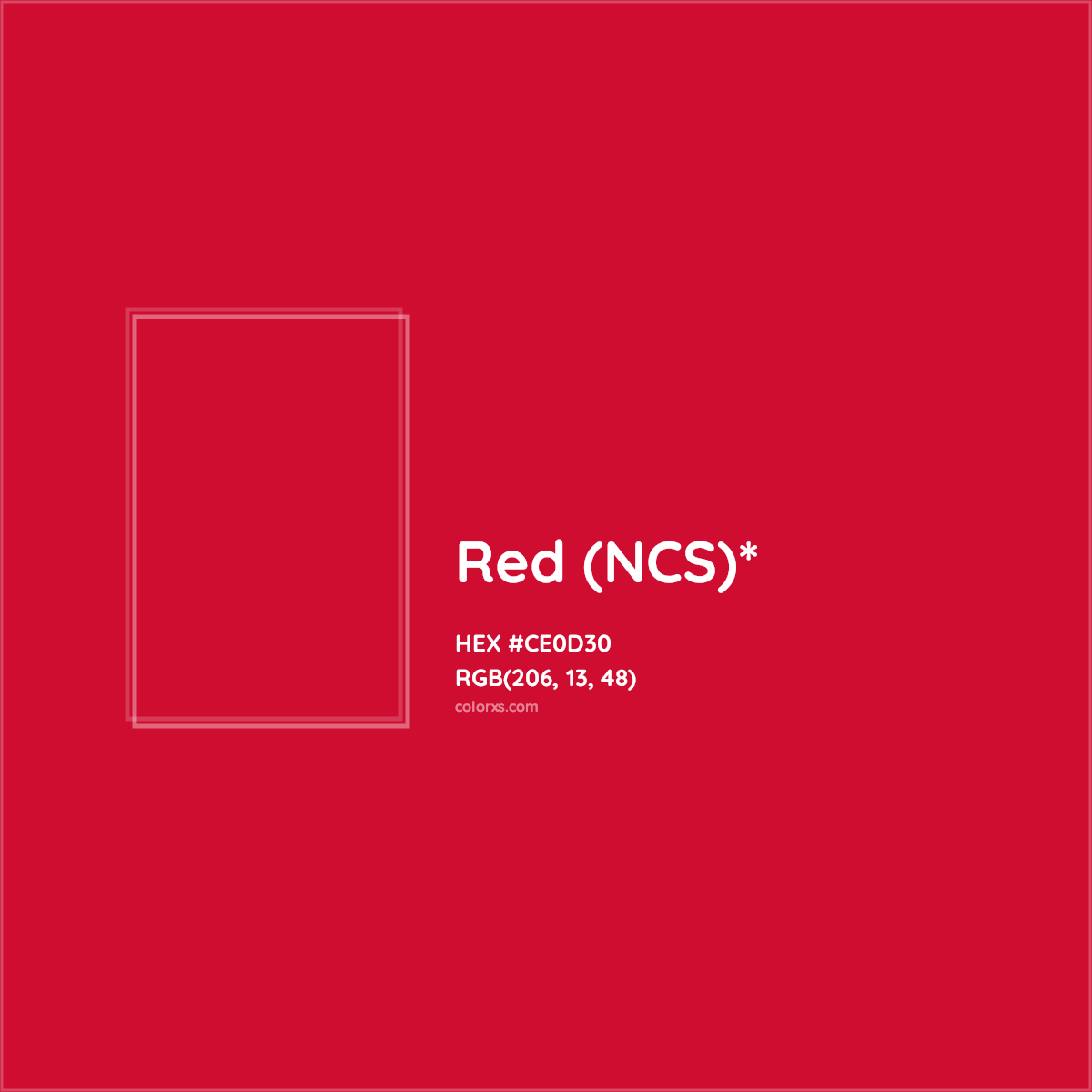 #CE0D30 hex color. RGB, RYB, CMYK, HSL, HSV codes and color conversions. Matching color names, palettes, paints.