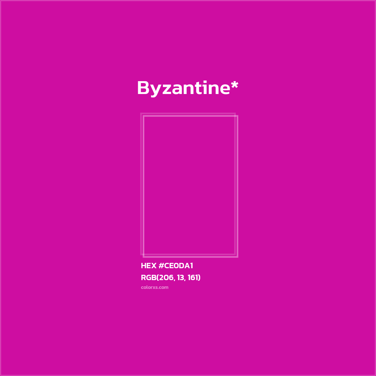 #CE0DA1 hex color. RGB, RYB, CMYK, HSL, HSV codes and color conversions. Matching color names, palettes, paints.