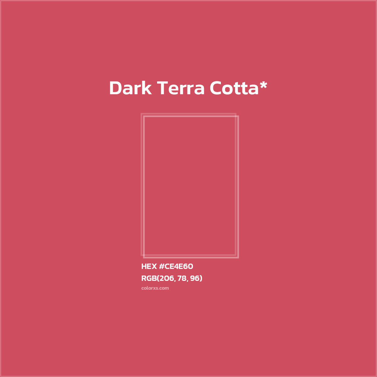 #CE4E60 hex color. RGB, RYB, CMYK, HSL, HSV codes and color conversions. Matching color names, palettes, paints.