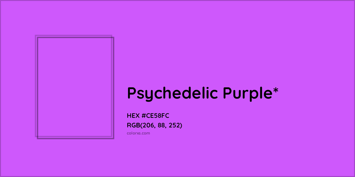 #CE58FC hex color. RGB, RYB, CMYK, HSL, HSV codes and color conversions. Matching color names, palettes, paints.