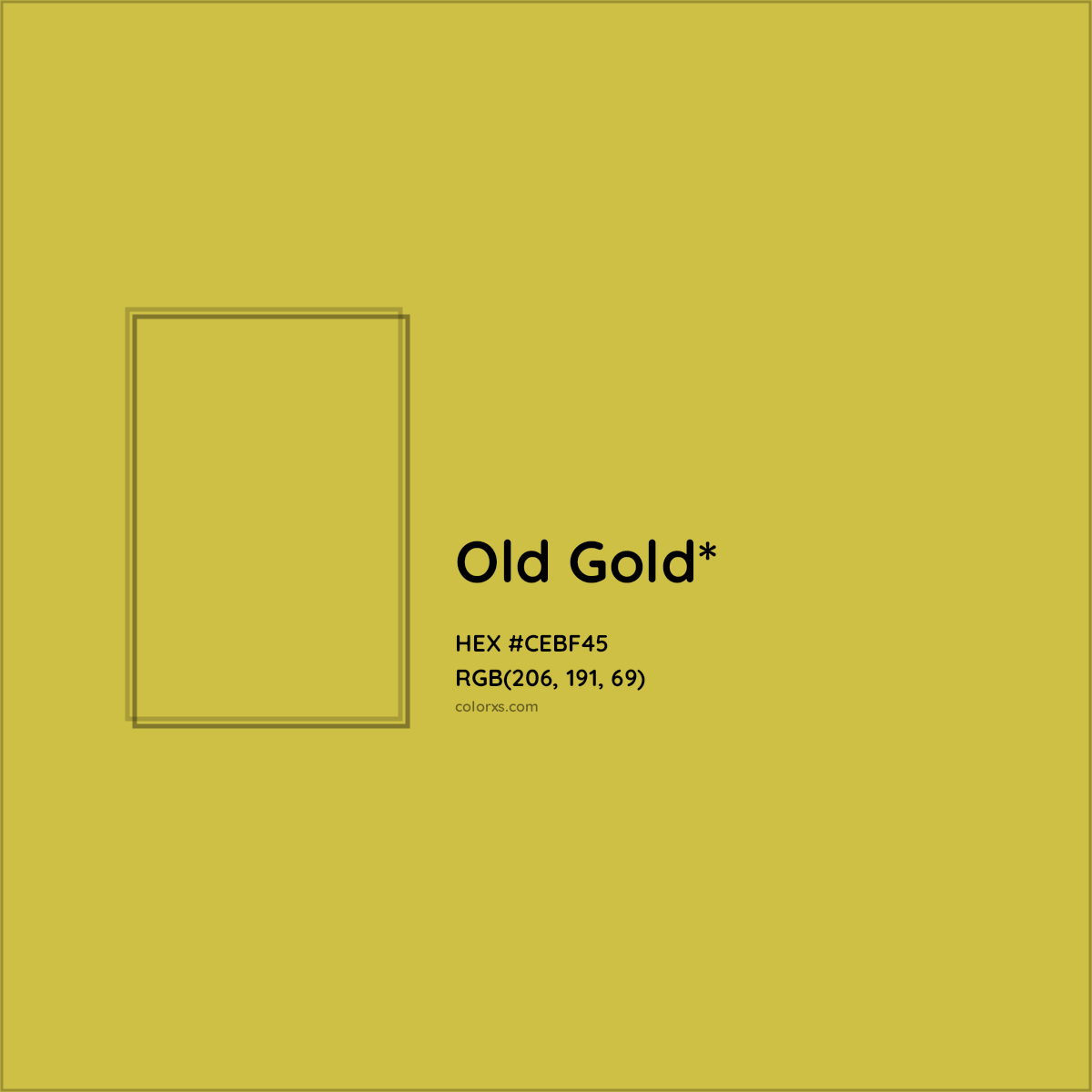 #CEBF45 hex color. RGB, RYB, CMYK, HSL, HSV codes and color conversions. Matching color names, palettes, paints.