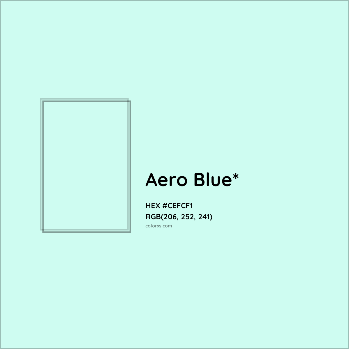#CEFCF1 hex color. RGB, RYB, CMYK, HSL, HSV codes and color conversions. Matching color names, palettes, paints.