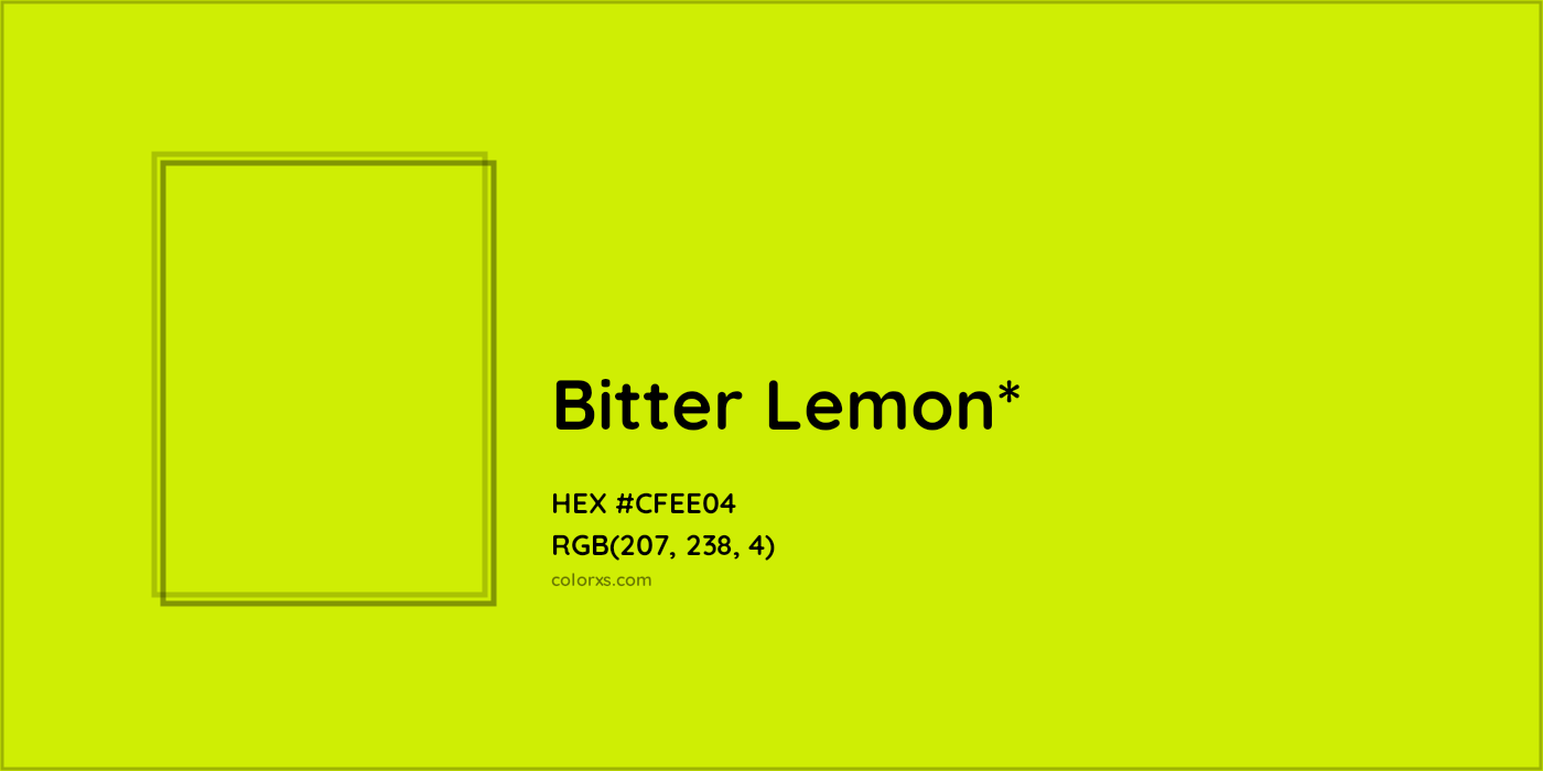 #CFEE04 hex color. RGB, RYB, CMYK, HSL, HSV codes and color conversions. Matching color names, palettes, paints.