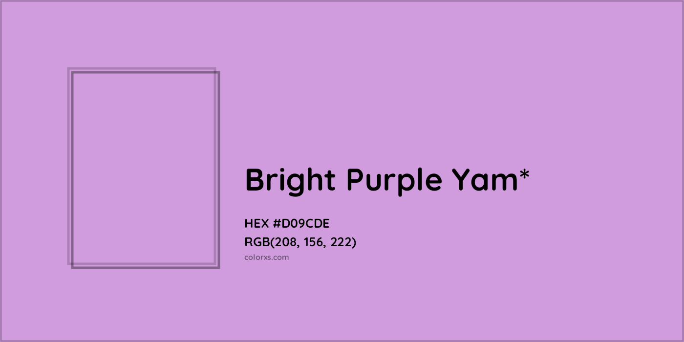 #D09CDE hex color. RGB, RYB, CMYK, HSL, HSV codes and color conversions. Matching color names, palettes, paints.