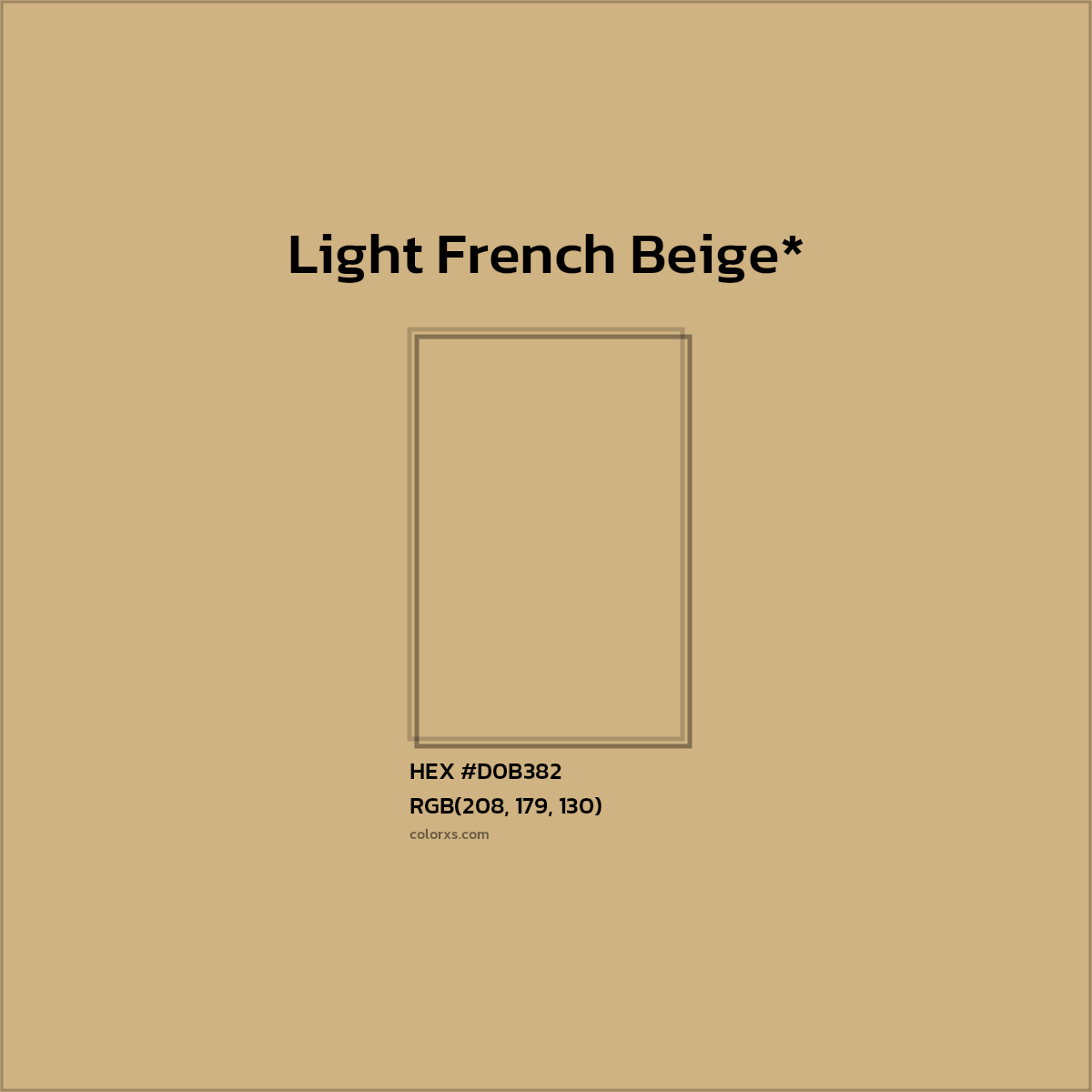 #D0B382 hex color. RGB, RYB, CMYK, HSL, HSV codes and color conversions. Matching color names, palettes, paints.