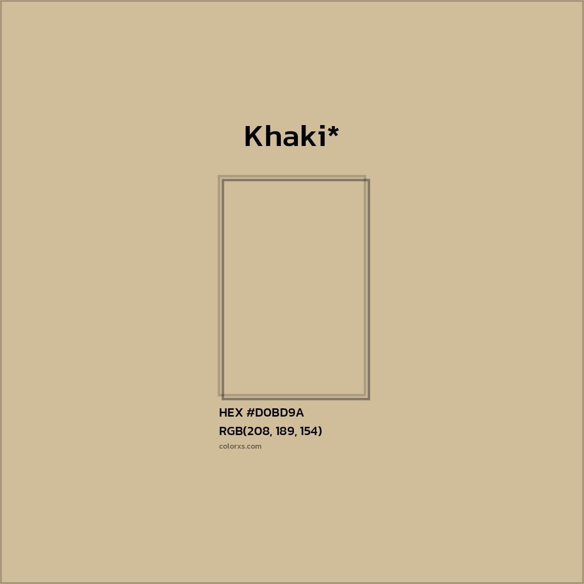 #D0BD9A hex color. RGB, RYB, CMYK, HSL, HSV codes and color conversions. Matching color names, palettes, paints.