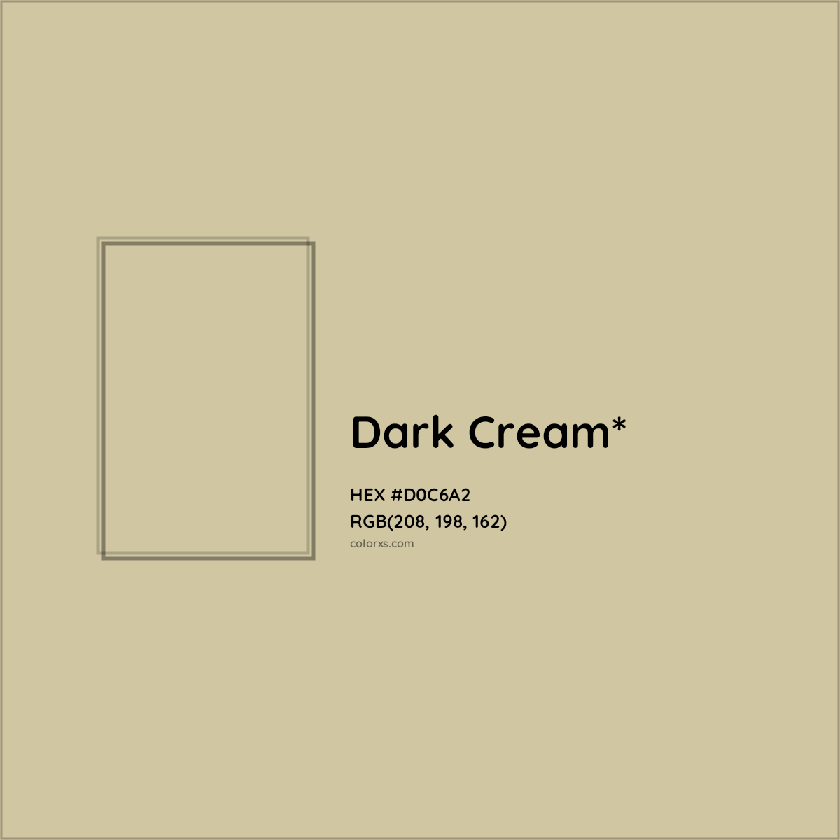 #D0C6A2 hex color. RGB, RYB, CMYK, HSL, HSV codes and color conversions. Matching color names, palettes, paints.