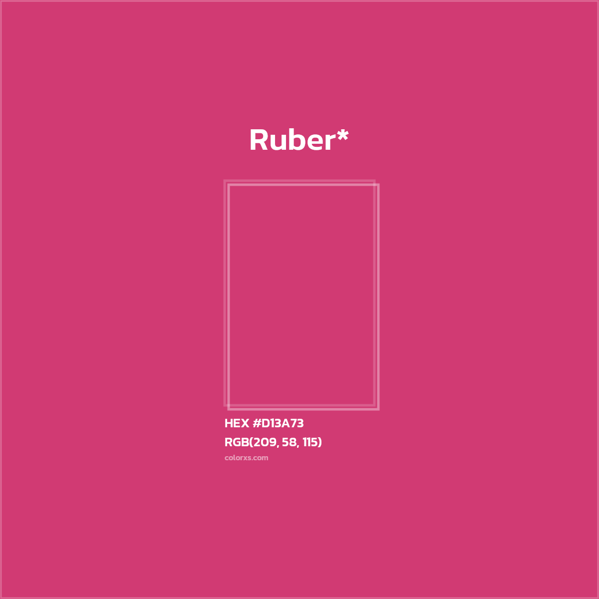 #D13A73 hex color. RGB, RYB, CMYK, HSL, HSV codes and color conversions. Matching color names, palettes, paints.