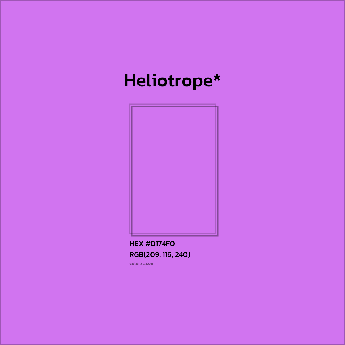 #D174F0 hex color. RGB, RYB, CMYK, HSL, HSV codes and color conversions. Matching color names, palettes, paints.