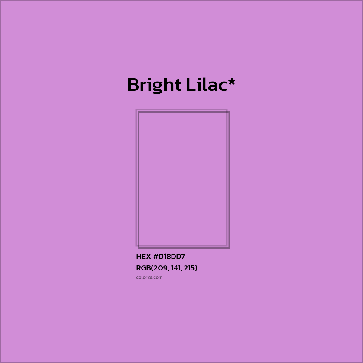 #D18DD7 hex color. RGB, RYB, CMYK, HSL, HSV codes and color conversions. Matching color names, palettes, paints.