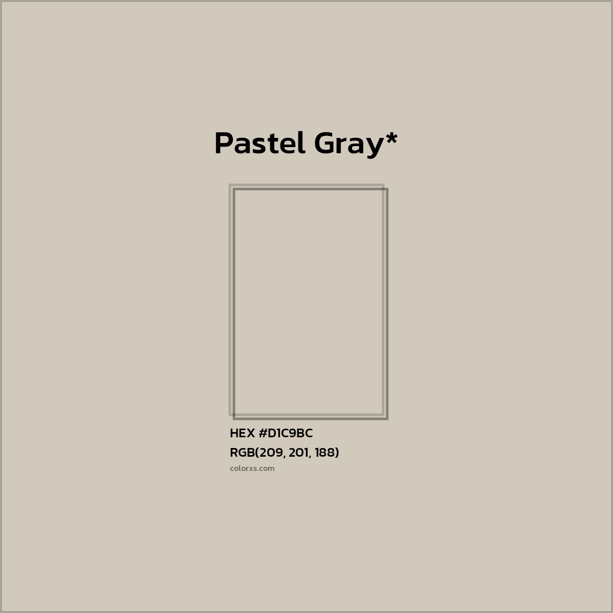 #D1C9BC hex color. RGB, RYB, CMYK, HSL, HSV codes and color conversions. Matching color names, palettes, paints.