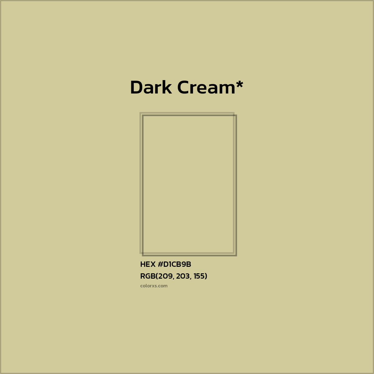 #D1CB9B hex color. RGB, RYB, CMYK, HSL, HSV codes and color conversions. Matching color names, palettes, paints.