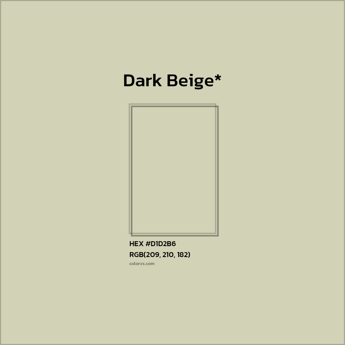 #D1D2B6 hex color. RGB, RYB, CMYK, HSL, HSV codes and color conversions. Matching color names, palettes, paints.