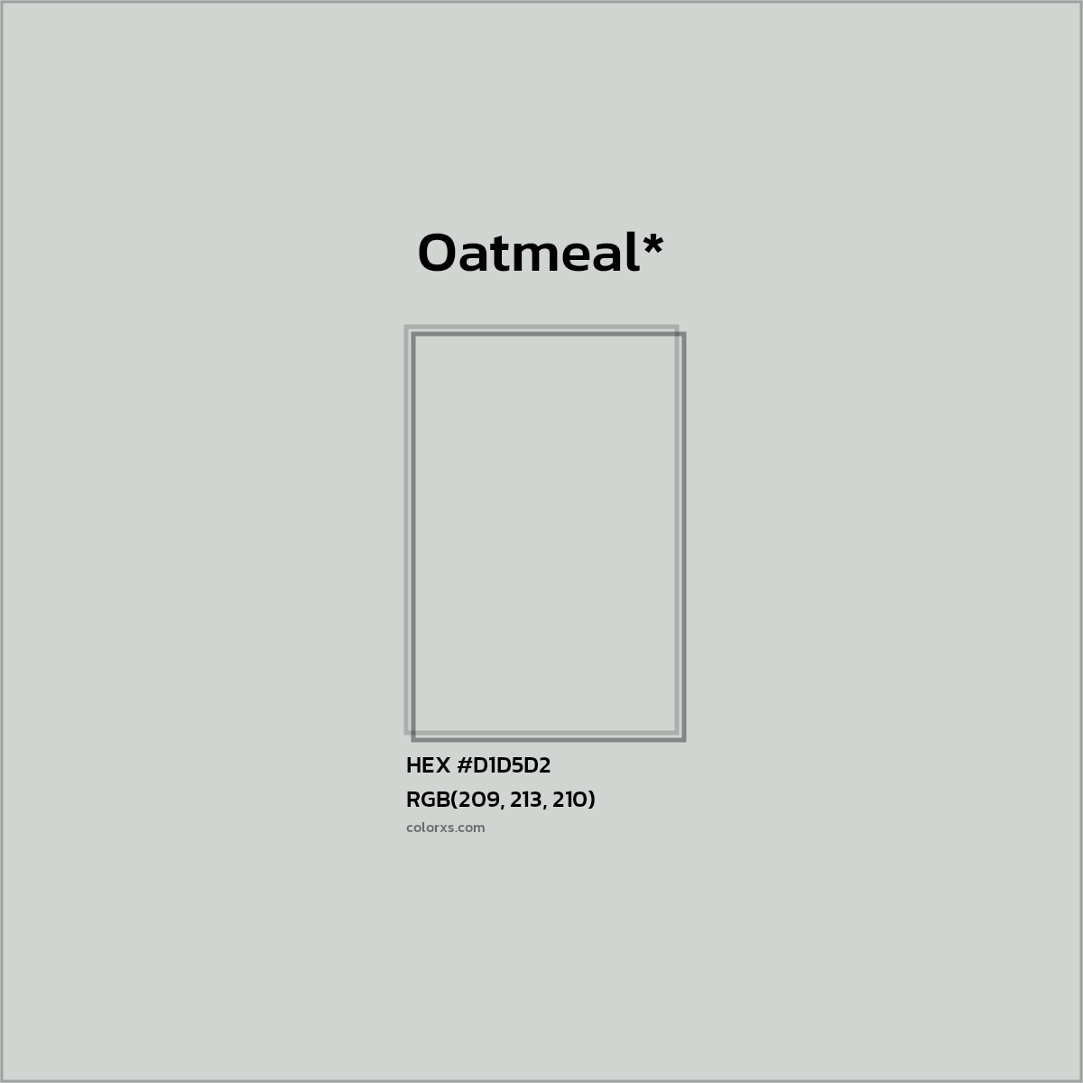 #D1D5D2 hex color. RGB, RYB, CMYK, HSL, HSV codes and color conversions. Matching color names, palettes, paints.