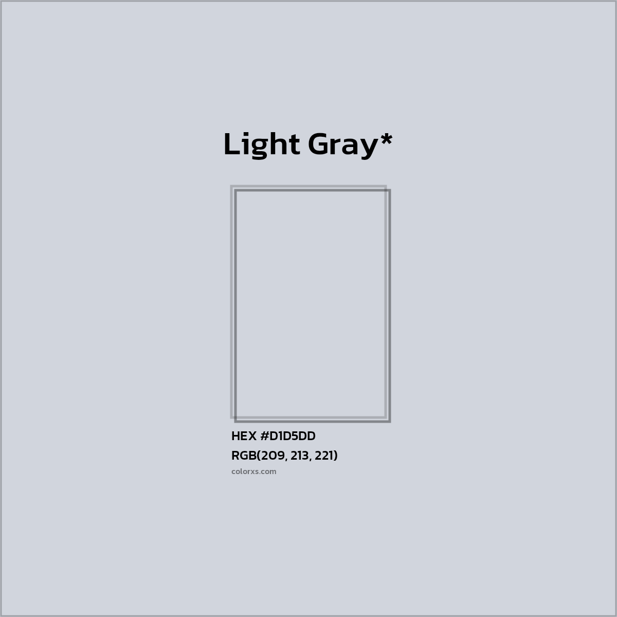 #D1D5DD hex color. RGB, RYB, CMYK, HSL, HSV codes and color conversions. Matching color names, palettes, paints.