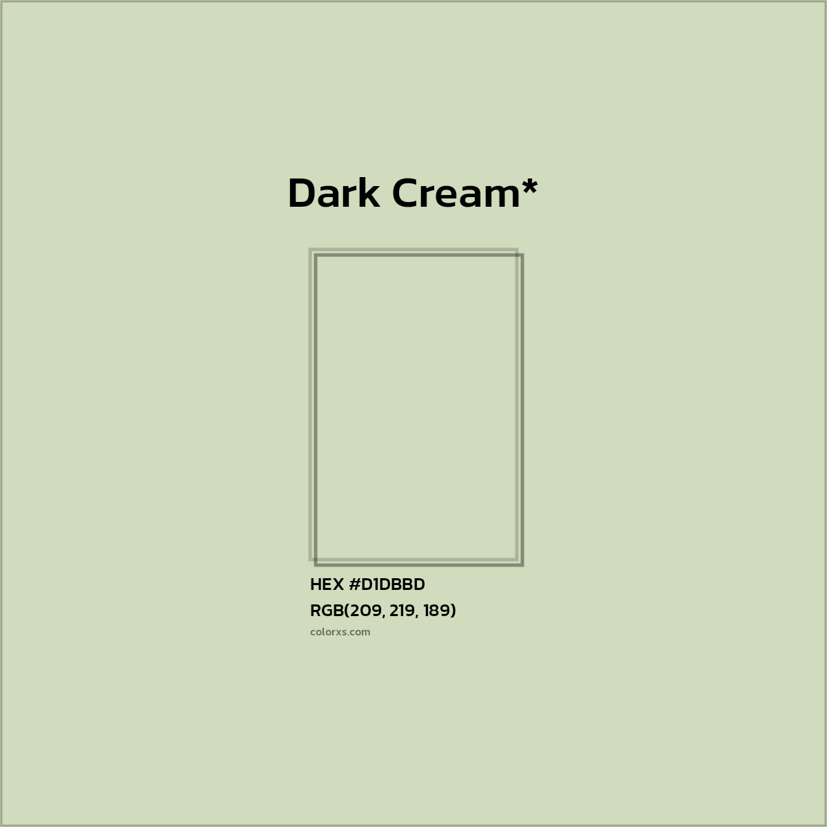 #D1DBBD hex color. RGB, RYB, CMYK, HSL, HSV codes and color conversions. Matching color names, palettes, paints.