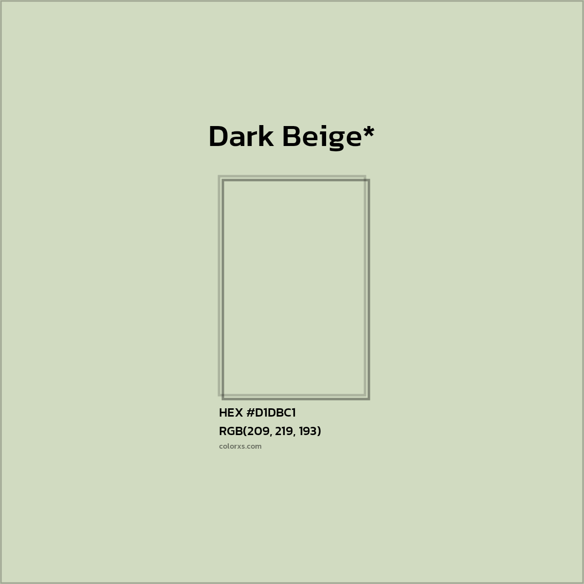#D1DBC1 hex color. RGB, RYB, CMYK, HSL, HSV codes and color conversions. Matching color names, palettes, paints.