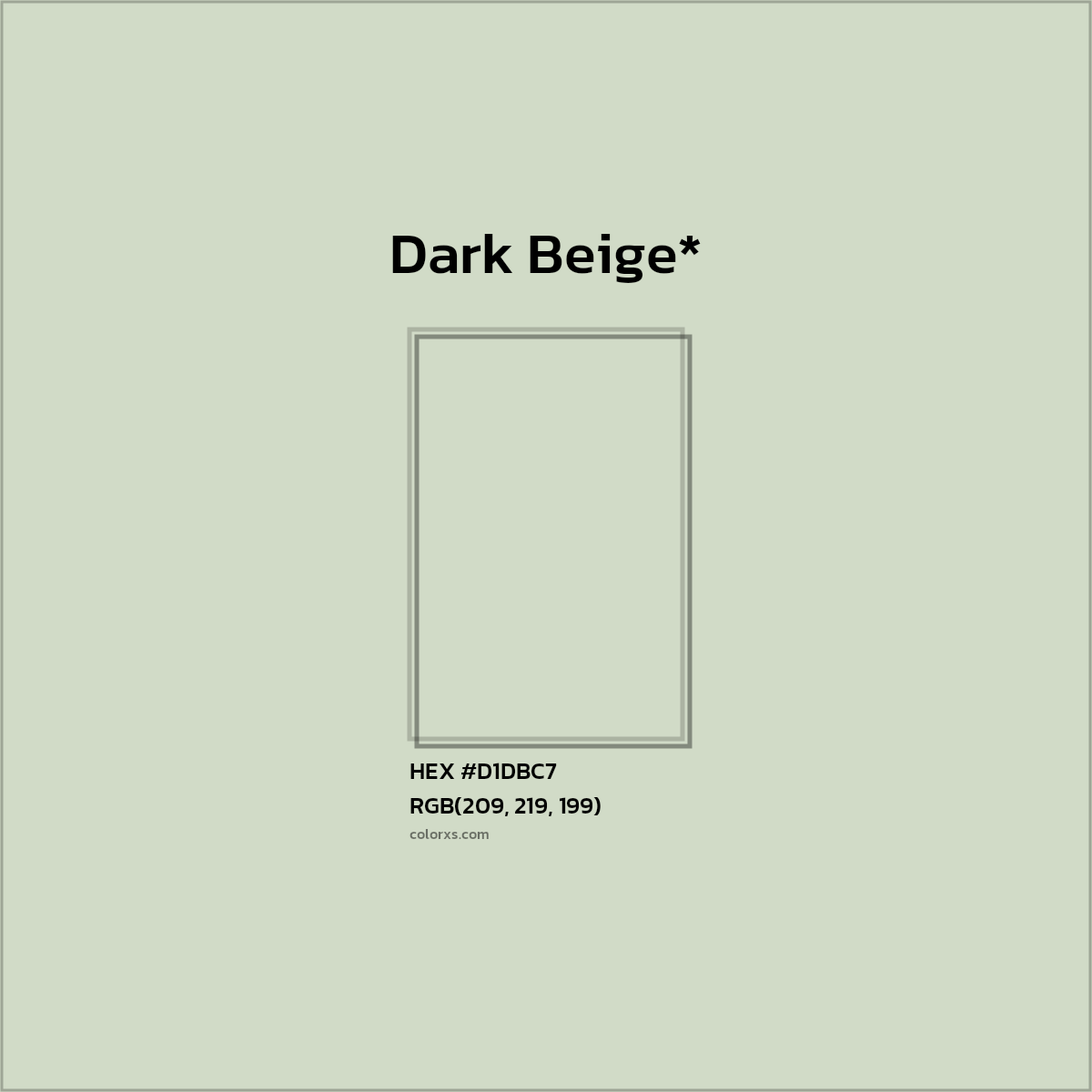 #D1DBC7 hex color. RGB, RYB, CMYK, HSL, HSV codes and color conversions. Matching color names, palettes, paints.