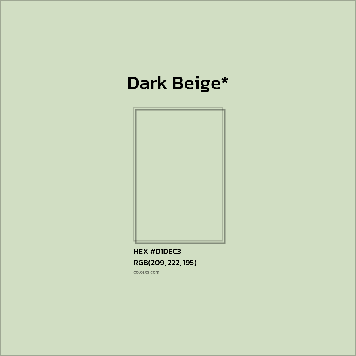 #D1DEC3 hex color. RGB, RYB, CMYK, HSL, HSV codes and color conversions. Matching color names, palettes, paints.